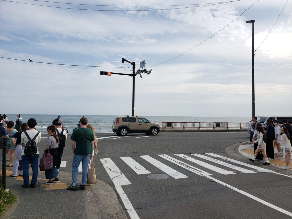 高校近くの海
