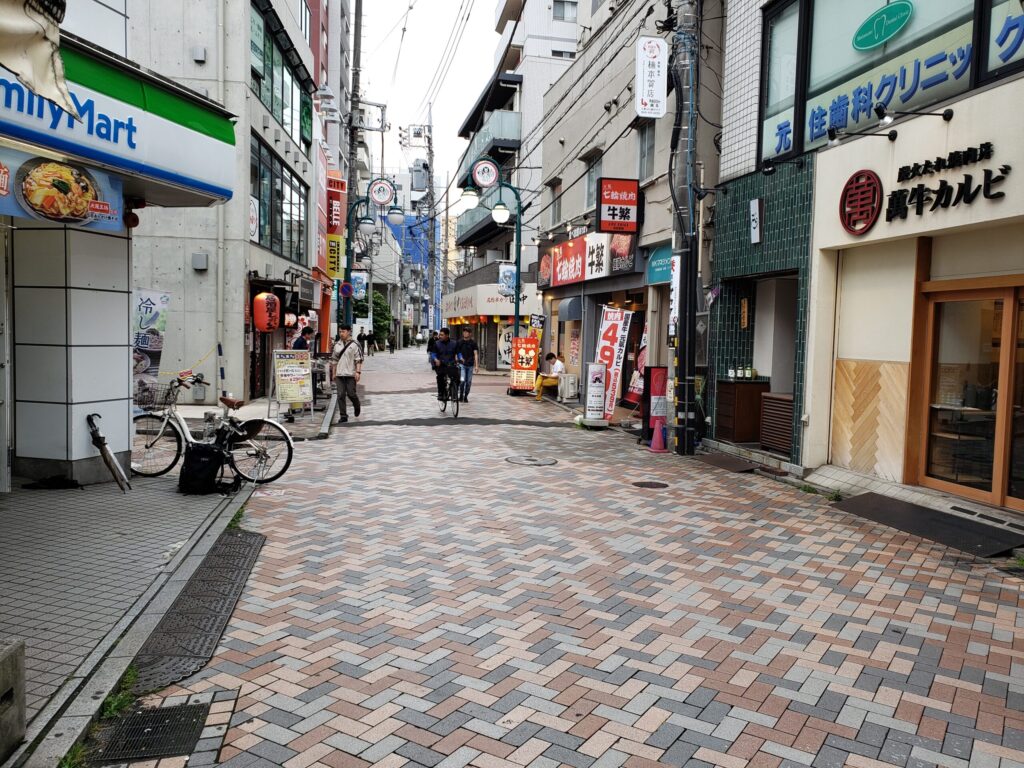 元住吉駅近くの商店街③