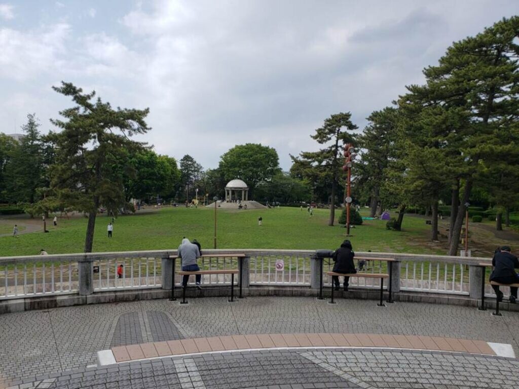 図書館近くの公園