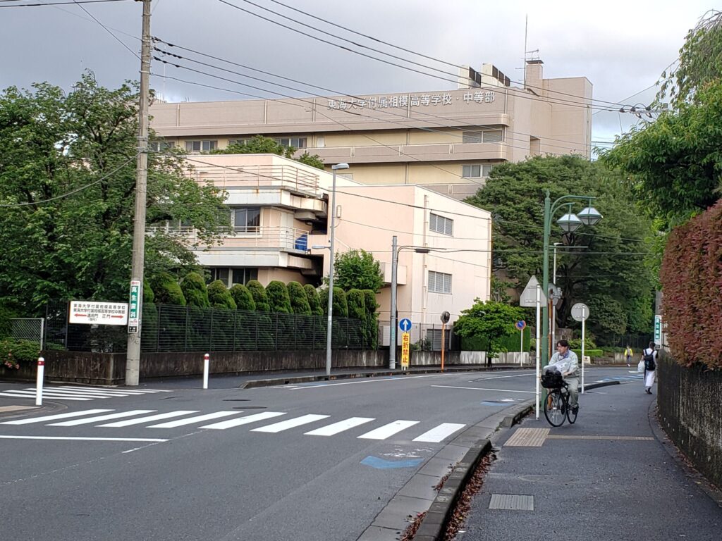 高校前の分かれ道