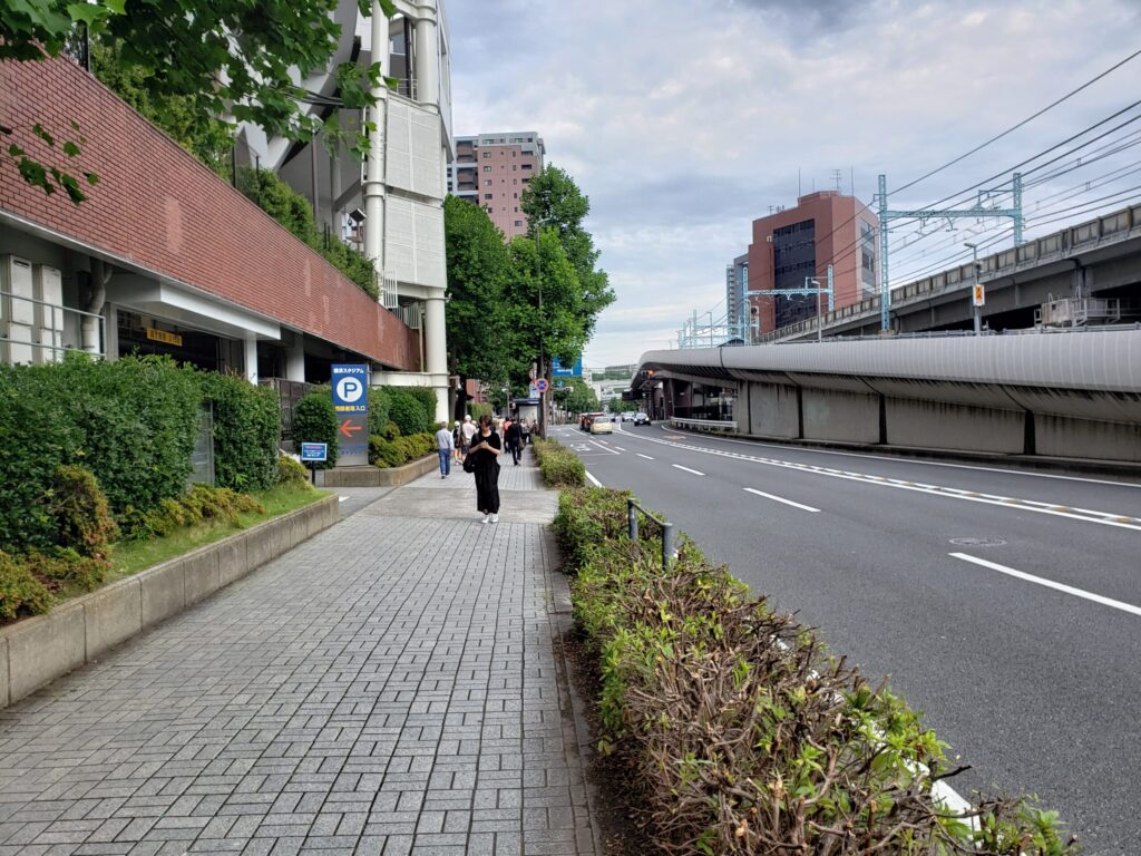 横浜スタジアム隣の道