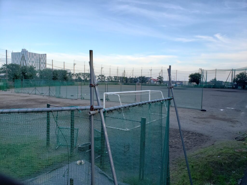 厚木北高校のグラウンド