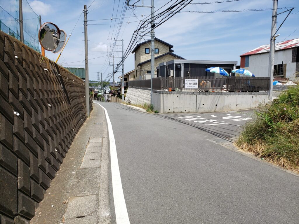 高校周辺の道①