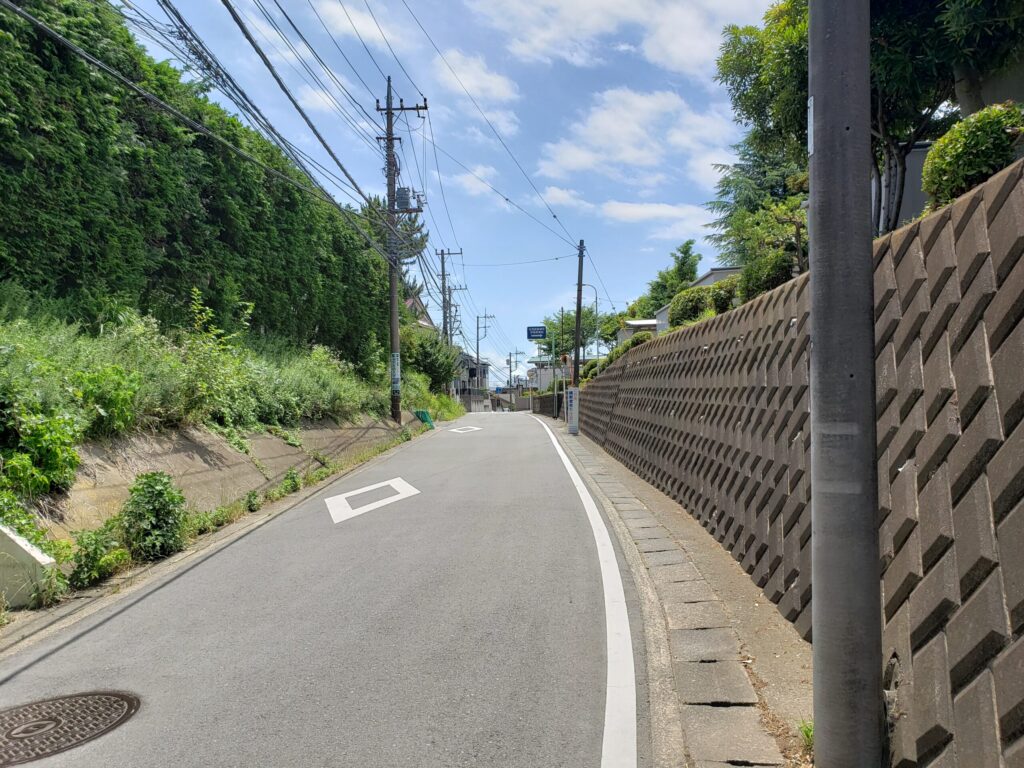 高校周辺の道②