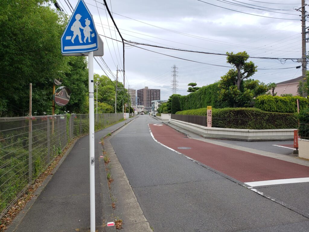 高校周辺の道①