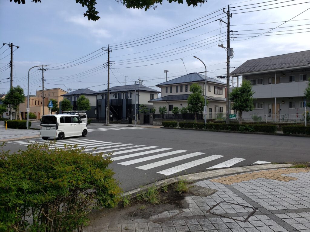 突き当りにある交差点