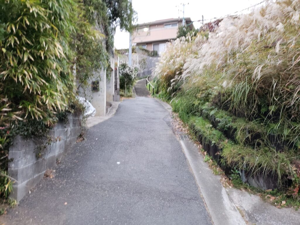 階段前の坂